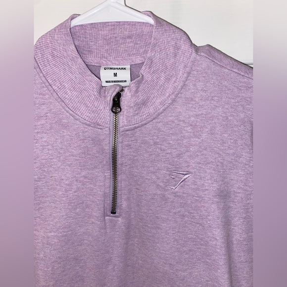 Gymshark Lilac Quarter-Zip Sweatshirt - Picture 3 of 5